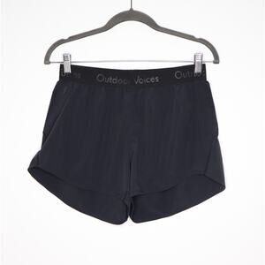 OUTDOOR VOICES Lightspeed Short Black Relaxed Gym Running Shorts Women's M